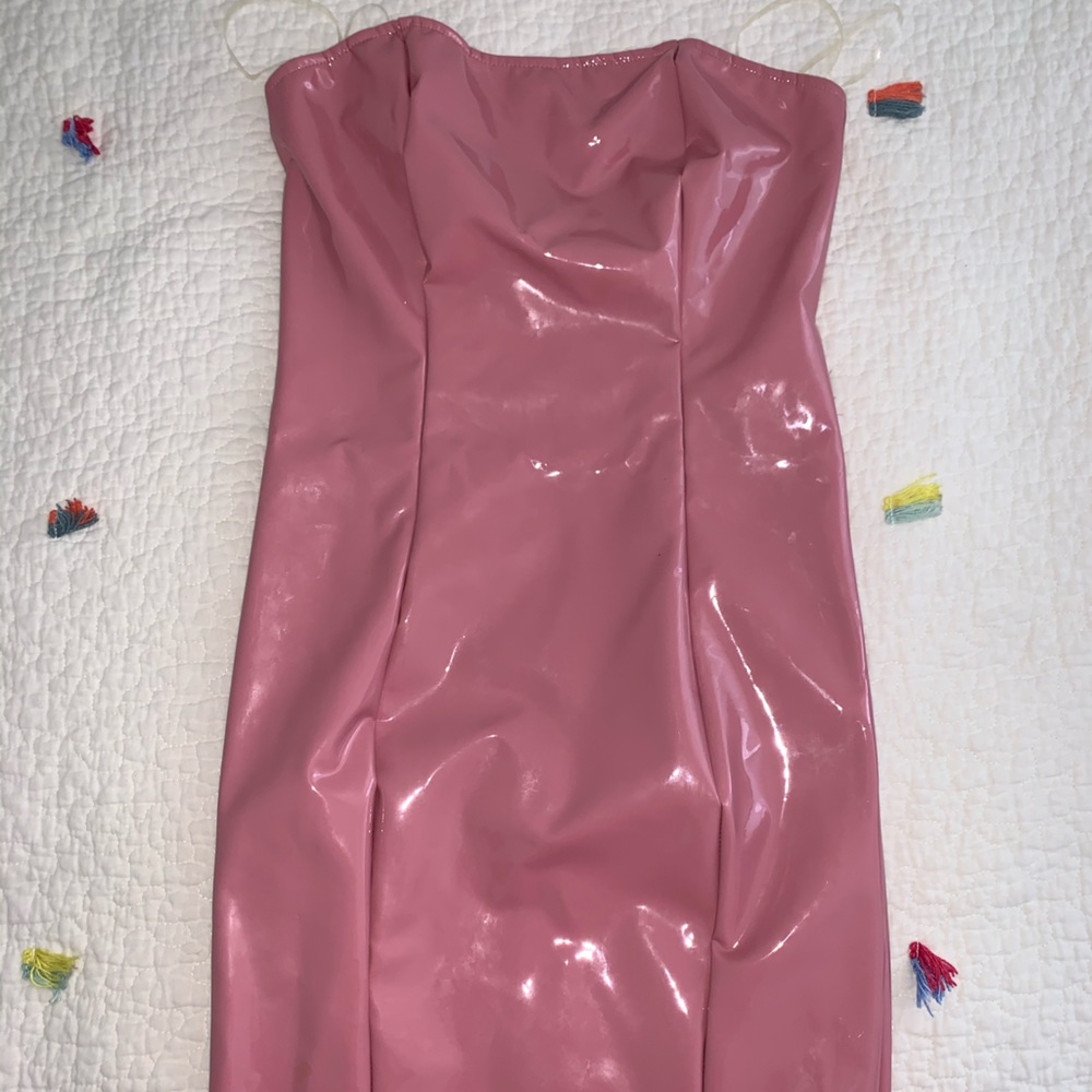 PU Leather Latex Dress